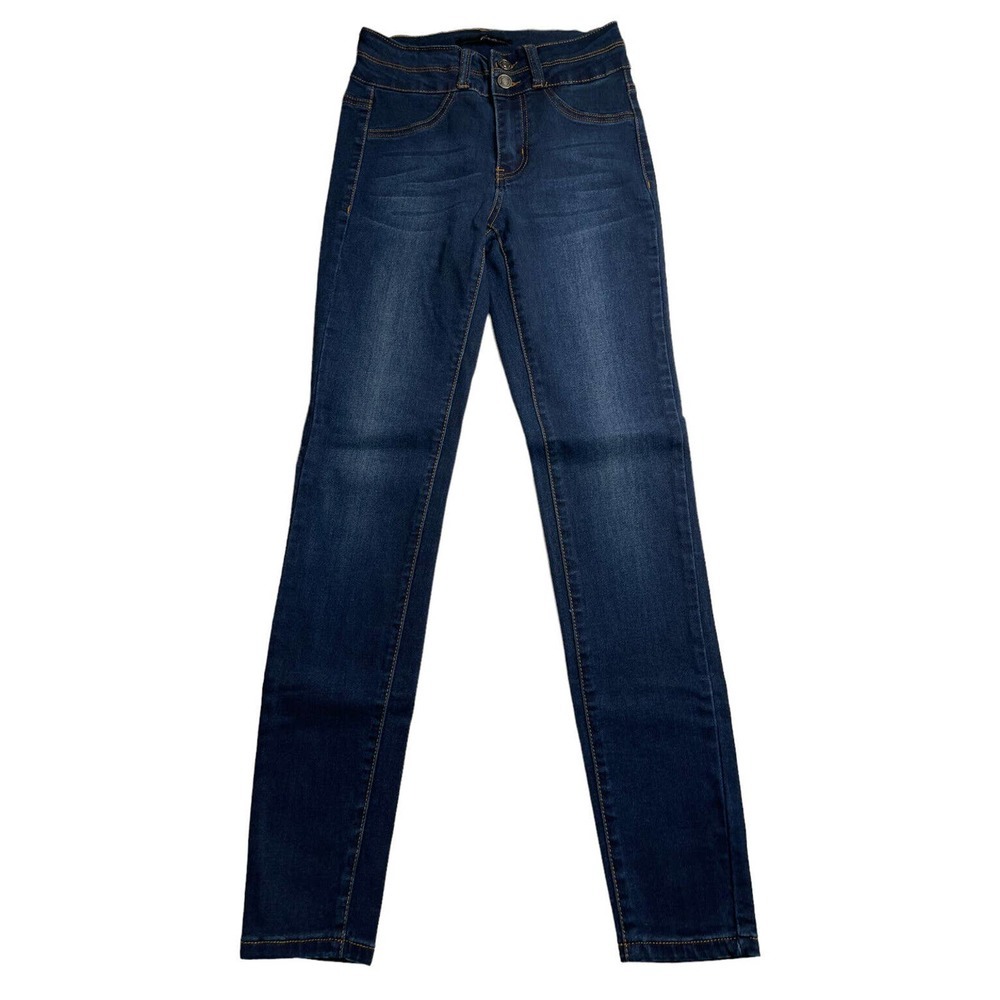 KanCan Jeans KC5006D Mid Rise Double Button Skinny Ankle Jeans Stretch Size 0/23